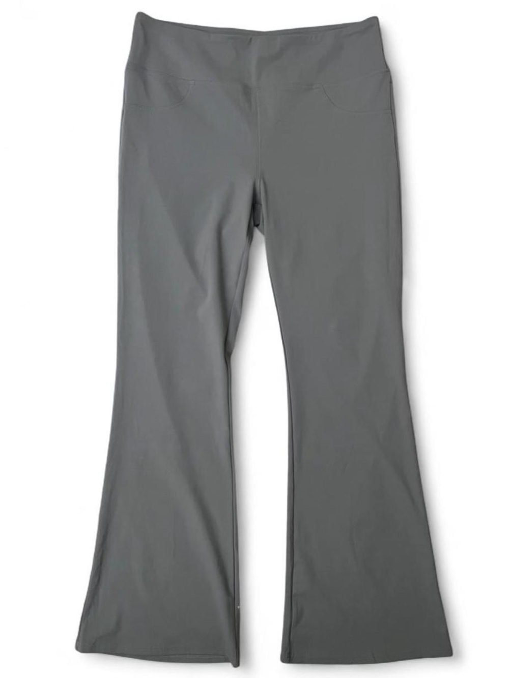 Halara Gray Flare Legging with Back Pockets Workout Comfy Work